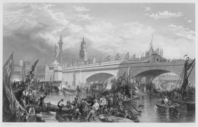 La inauguración del Puente de Londres, de la colección real de Stanfield