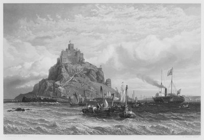 El yate real frente al Monte San Miguel, de la colección real de Stanfield