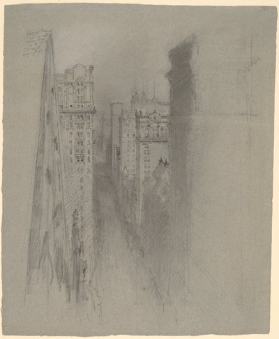 Norte en Broadway desde la Iglesia de la Trinidad de Stanford White