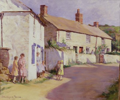 Escena de un pueblo, Newlyn de Stanhope Alexander Forbes