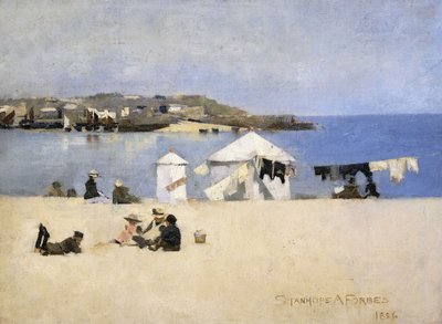 Niños en la Playa, St. Ives de Stanhope Alexander Forbes