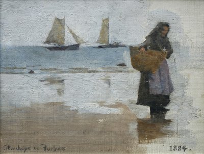 Pescadora en una Playa de Stanhope Alexander Forbes