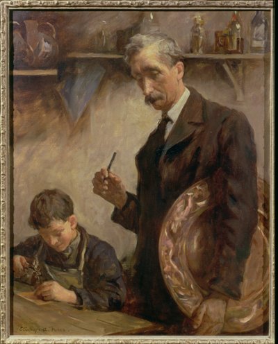 Joven aprendiz, Newlyn Copperworks de Stanhope Alexander Forbes