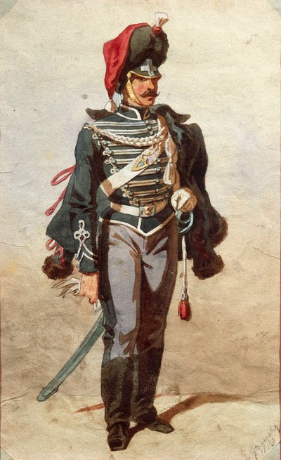 Estudio de uniformes de Stanislas Grimaldi del Poggetto