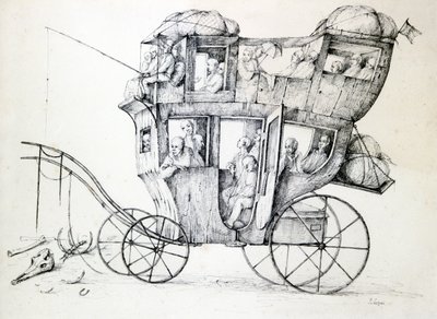 Diligencia, c1850-1890 de Stanislas Lepine