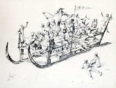 Le Traineau, c1850-1890 de Stanislas Lepine