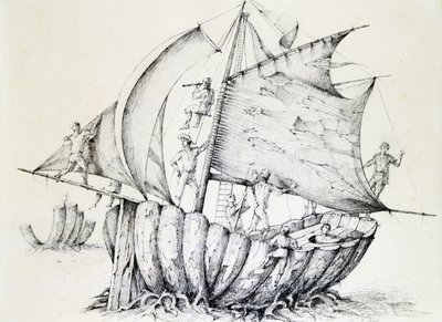 El barco, c. 1850-1890 de Stanislas Lepine
