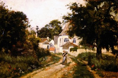 Saliendo del pueblo de Stanislas Victor Edouard Lepine
