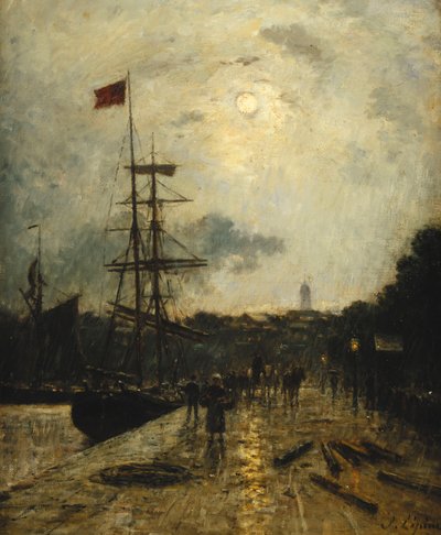 Muelle en Caen de Stanislas Victor Edouard Lepine