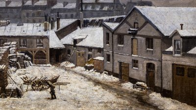 Nieve en París de Stanislas Victor Edouard Lepine