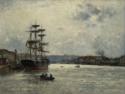 El puerto de Caen; Le Port de Caen de Stanislas Victor Edouard Lepine