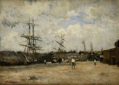 El puerto de Ruan de Stanislas Victor Edouard Lepine