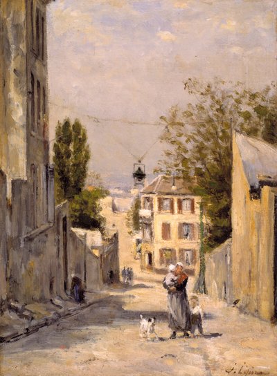 Rue de Norvins, Montmartre de Stanislas Victor Edouard Lepine