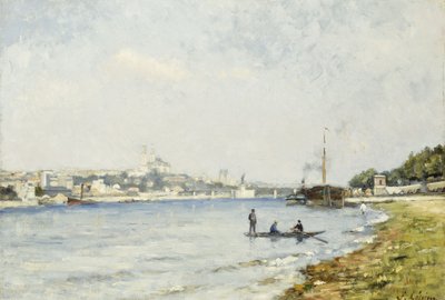 El Sena en Passy, hacia 1880 (óleo sobre lienzo) de Stanislas Victor Edouard Lepine