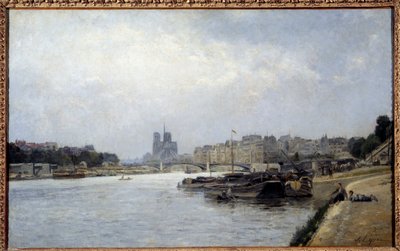 La isla de la Cité y la isla de San Luis vistas desde el puente de Austerlitz de Stanislas Victor Edouard Lepine