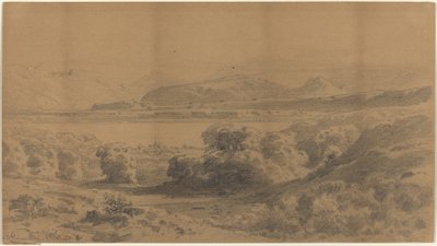 Panorama en un lago de montaña de Stanislaus Graf von Kalckreuth