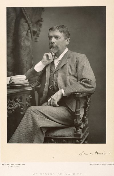 George du Maurier (1834-96), artista, caricaturista y novelista, fotografía de retrato de Stanislaus Walery