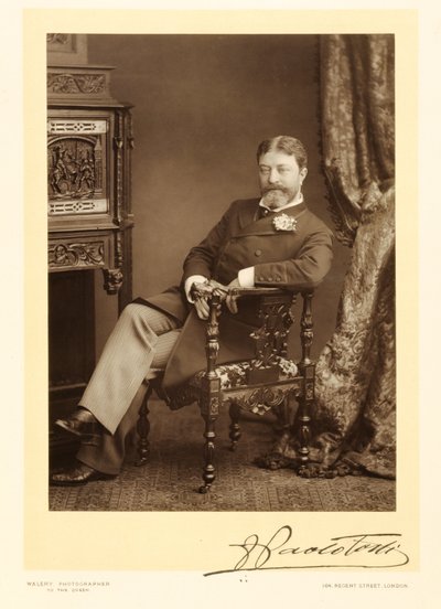 Sir Francesco Paolo Tosti (1847-1916), compositor de canciones, retrato fotográfico de Stanislaus Walery
