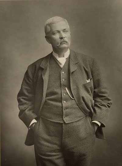 Sir Henry Morton Stanley (1841-1904), explorador, retrato fotográfico de Stanislaus Walery
