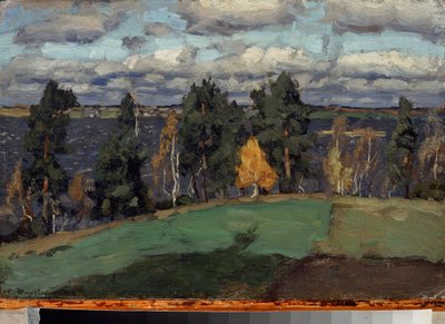 Pintura de Stanislav Yulianovich Zhukovsky (Joukovski) (1873-1944), pintura sobre papel. de Stanislav Joulianovitch Joukovski