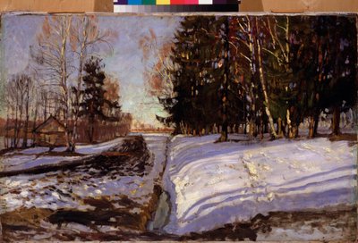 Marte. Pintura de Stanislav Yulianovich Zhukovsky (Joukovski) (1873-1944), huile sur toile de Stanislav Joulianovitch Joukovski