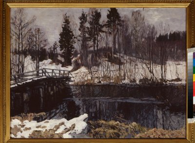 La primavera. Pintura de Stanislav Yulianovich Zhukovsky (1873-1944), óleo sobre lienzo. Arte ruso, principios del siglo XX, art nouveau, modernismo. Museo Estatal de Arte de la República de Carelia, Petrozavodsk (Rusia). de Stanislav Joulianovitch Joukovski