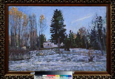 Una antigua finca. Pintura de Stanislav Yulianovich Zhukovsky (1873-1944), óleo sobre lienzo de Stanislav Joulianovitch Joukovski