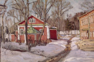 Finca en invierno, 1904 de Stanislav Julianovic Zukovskij