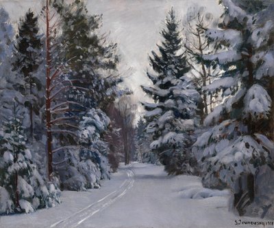 Huellas en la nieve, 1928 de Stanislav Julianovic Zukovskij