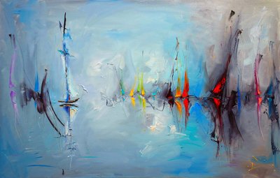 Reflejos de barcos abstractos de Stanislav Lazarov