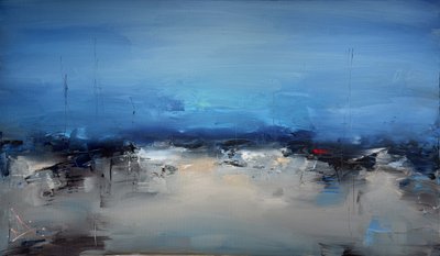 Paisaje azul melancólico de Stanislav Lazarov