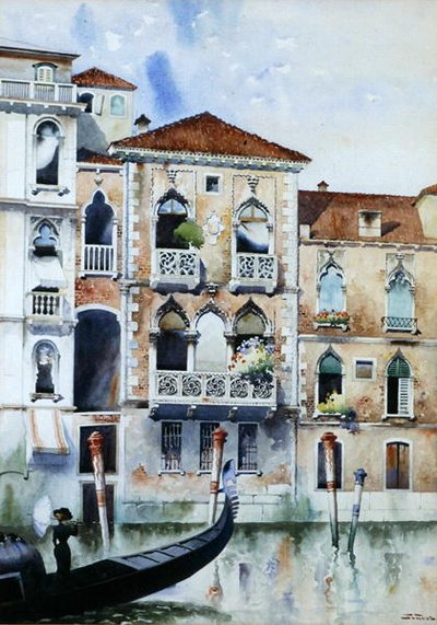 Escena veneciana de Stanislaw Tondos