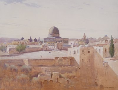Cúpula de la Roca, c.1905 de Stanley Inchbold