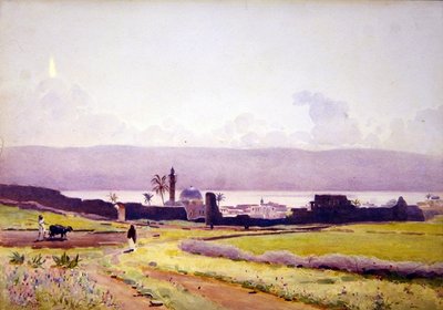 Dentro de las murallas de Tiberio, c.1905 de Stanley Inchbold