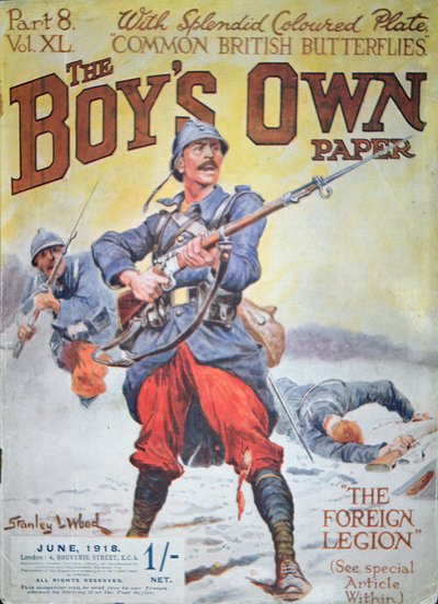 Legión Extranjera Francesa en la Primera Guerra Mundial, portada de The Boy