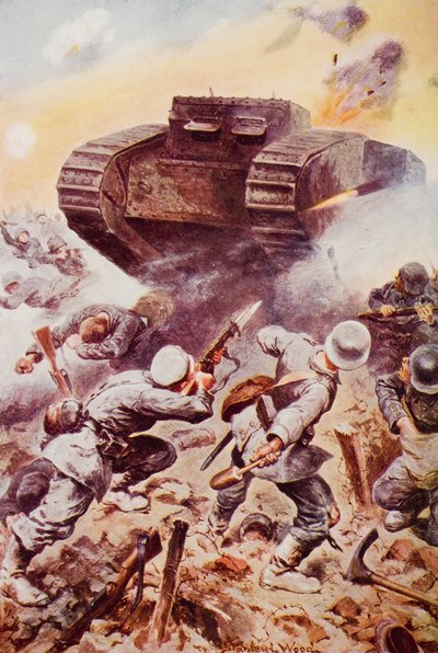Tanques en Acción, ilustración de 