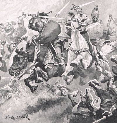 Batalla de Shrewsbury, 21 de julio de 1403, ilustración de 