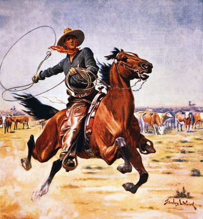 Vaquero con lazo de Stanley L. Wood