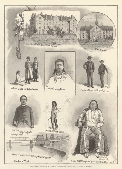 El Instituto Haskell, un Colegio de Formación para Indios, en Lawrence, Kansas de Stanley L. Wood