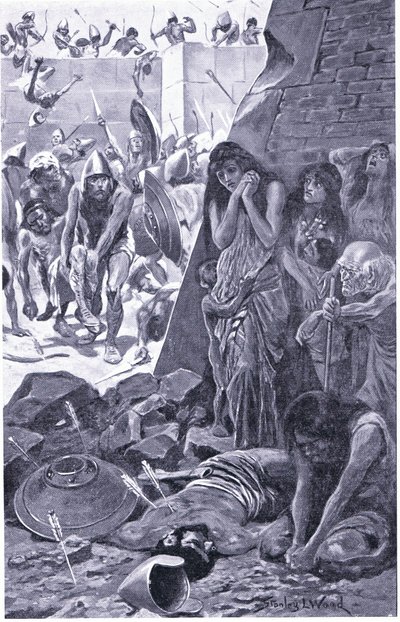 Tiro sitiado por Nabucodonosor de Babilonia de Stanley L. Wood