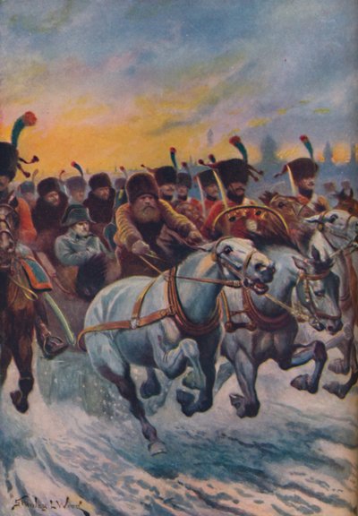 ‘Napoleón en la retirada de Moscú’ de Stanley Llewellyn Wood