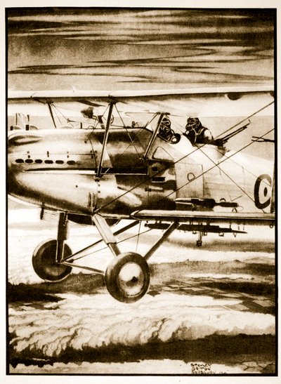 Los altos vuelos, ilustración de "Flying Memories" de John Hamilton de Stanley Orton Bradshaw