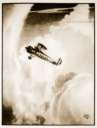 Vuelo Met., ilustración de "Flying Memories" de John Hamilton de Stanley Orton Bradshaw