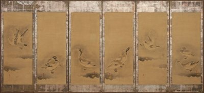 Gansos salvajes, período Momoyama o Edo, 1568-1640 de Sôtatsu