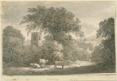 Iglesia de Aldridge (grabado) de Stebbing Shaw
