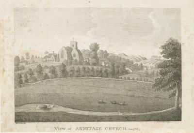 Iglesia de Armitage: grabado de Stebbing Shaw