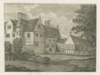 Brewood - Priorato de Black Ladies: grabado de Stebbing Shaw