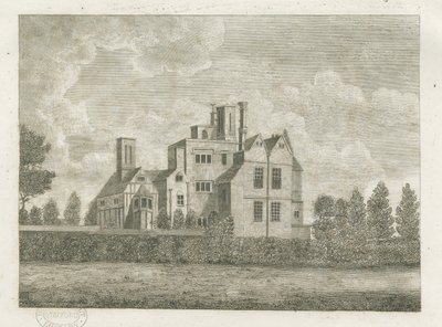 Brewood - Priorato de Black Ladies: grabado de Stebbing Shaw