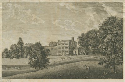 Butterton Hall (grabado) de Stebbing Shaw