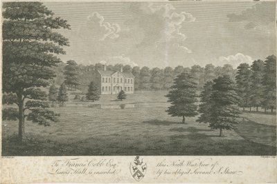 Lysways Hall: grabado de Stebbing Shaw